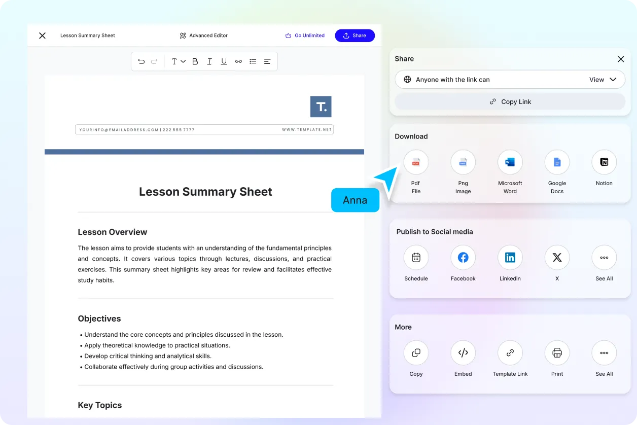 Free AI Lesson Summary Generator, Free Lesson Summarizer Online